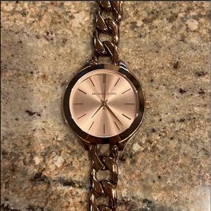 Rose Gold MK Watch